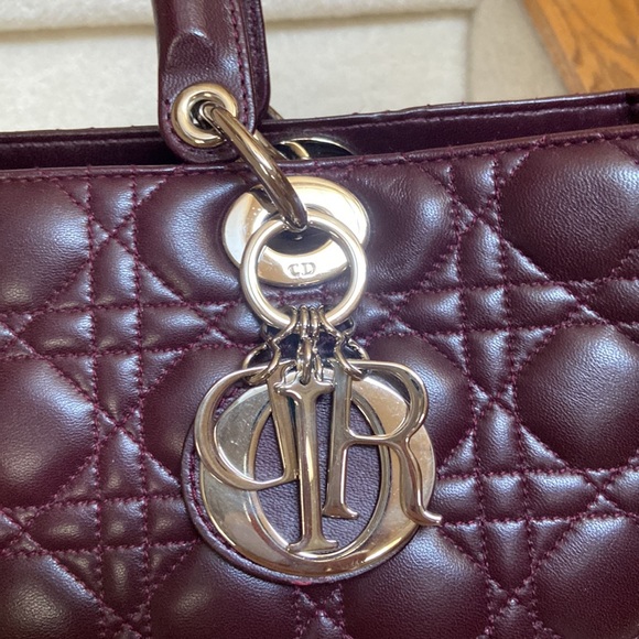 authentic christian dior large lady dior cannage bag - Picture 4 of 16